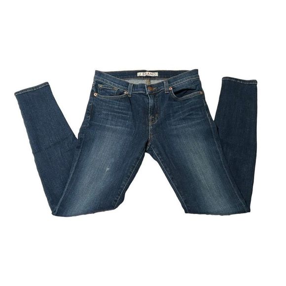 J Brand Trinity Women's Blue Mid Rise Zip Fly Skinny Denim Jeans Size 27 - Picture 3 of 8
